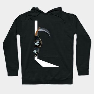 The Grim Reaper Looking Out the Door Hoodie